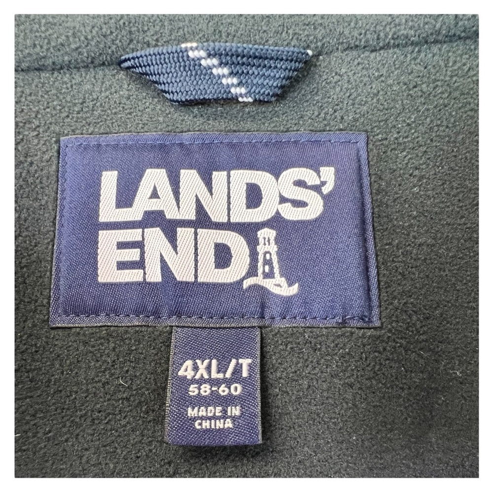 LANDS’ END Classic Squall Jacket Mens Big Tall 4XLT Black - Picture 7 of 11